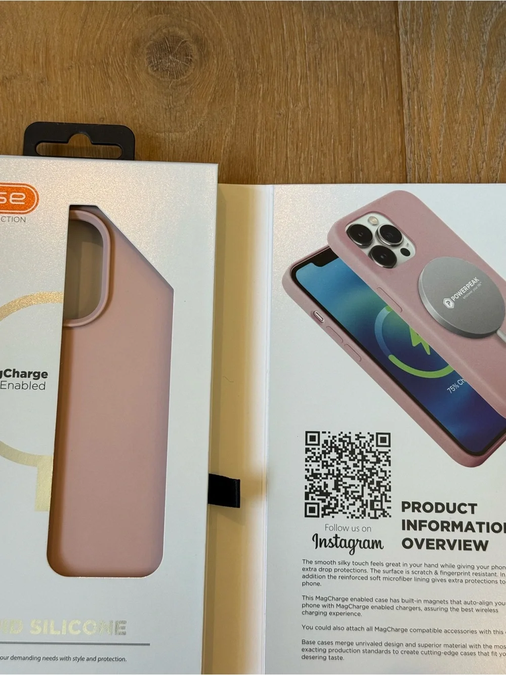 New Base Liquid Silicone MagCharge iPhone 14 Pro Case - Pink Case